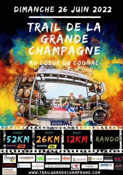 Le trail de la Grande Champagne à Segonzac 2022.
